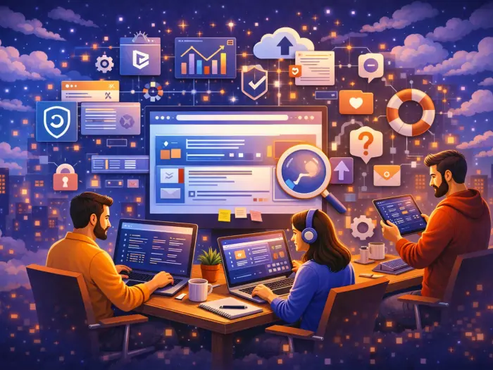 Поддержка сайта компании