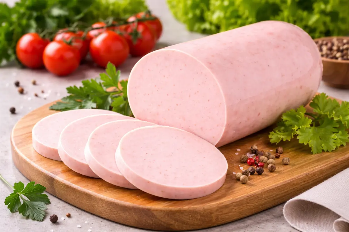 Вареная колбаса из мяса птицы