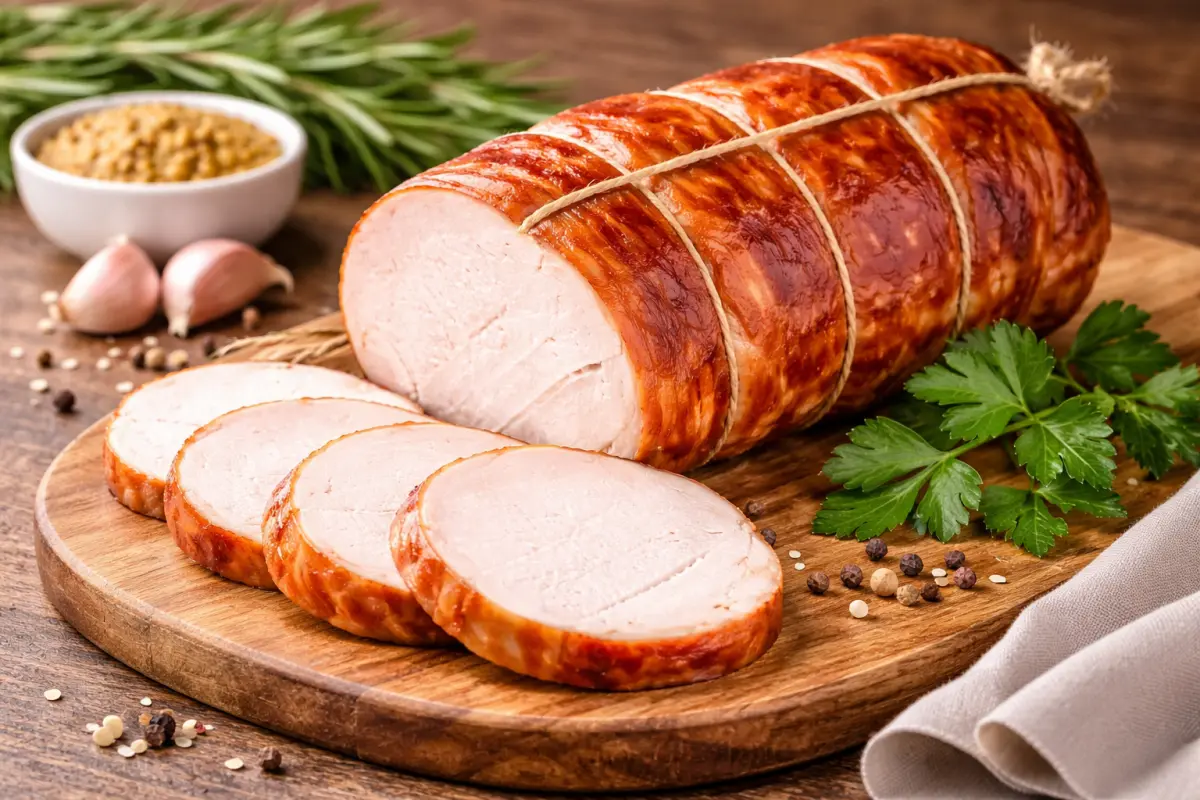 Варено-копченое кулинарное изделие из мяса птицы