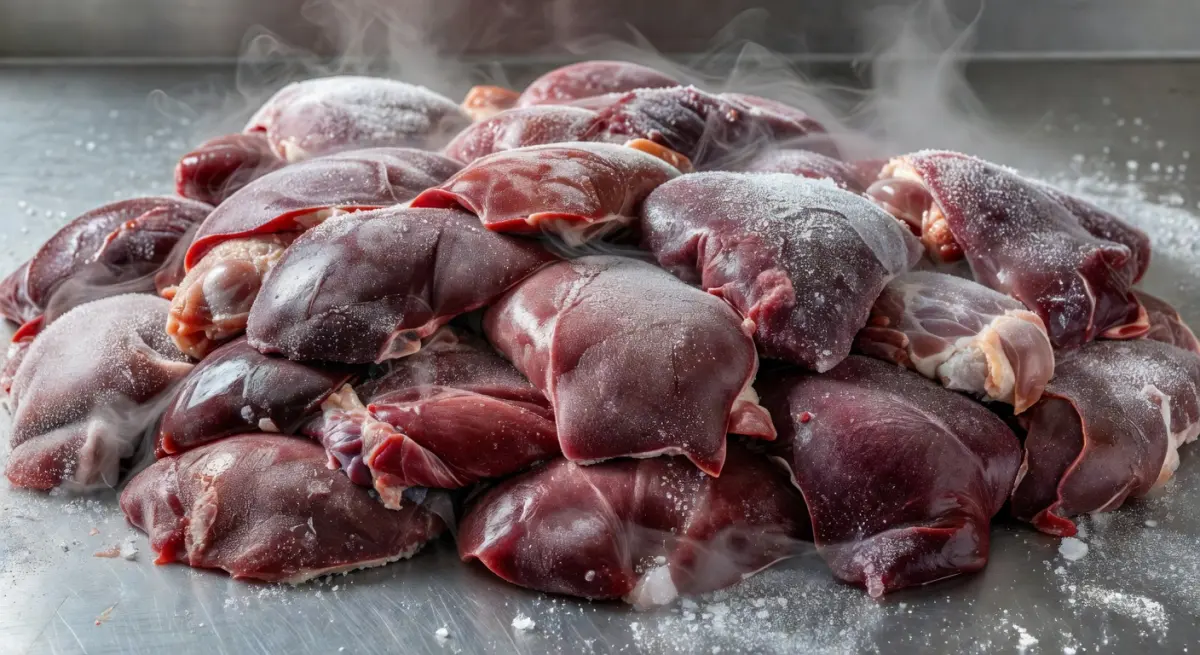 Замороженный блок из субпродуктов