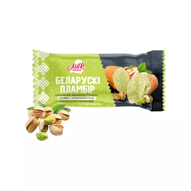 Пломбир в вафельном стаканчике